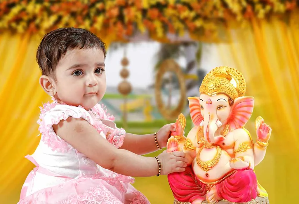 Baby Celebrating Diwali