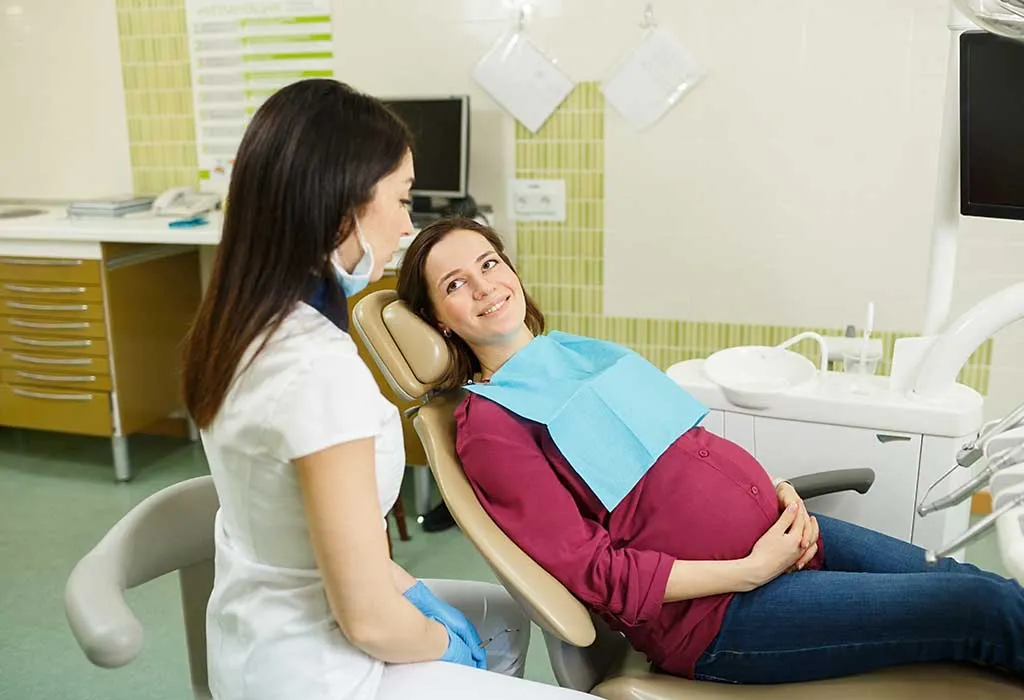 pregnant woman at the dentist