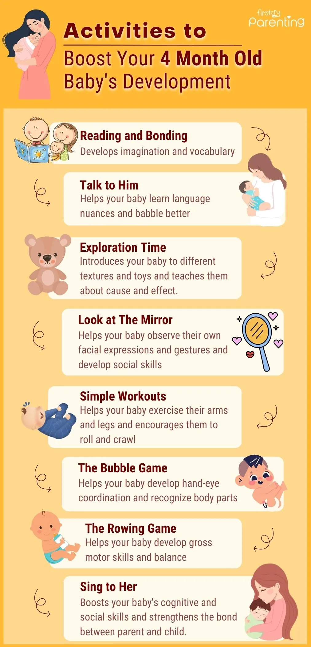 4-Month-Old Baby's Milestones Chart And Development Tips