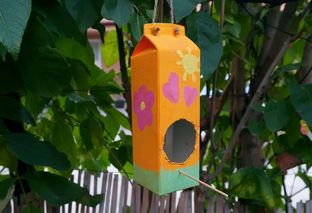 Milk Carton Bird House