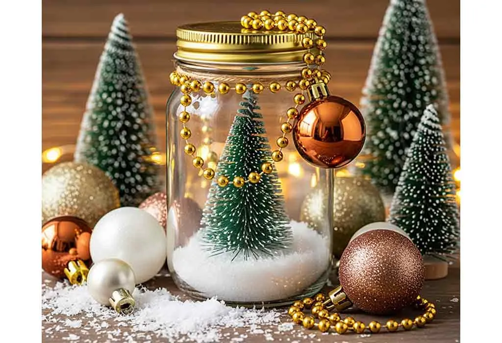 Mason Jar Snow Globe Mason Jar Snow Globe