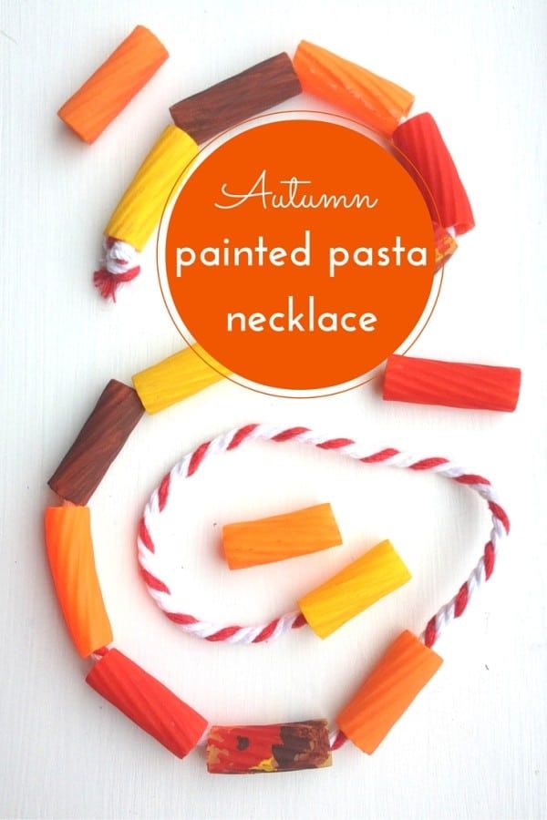 Thanksgiving Pasta Necklace