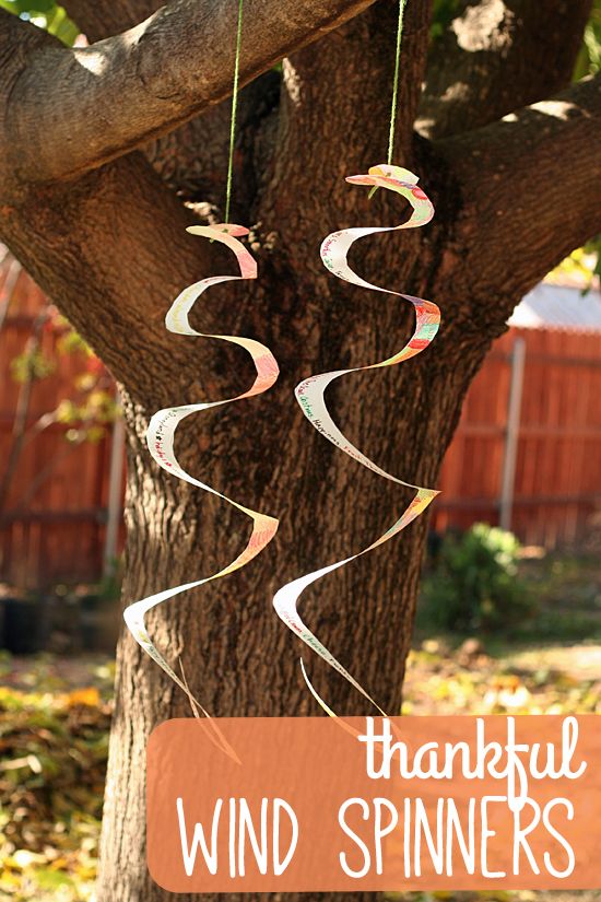 Thanksgiving Wind Spinner Craft for Kids