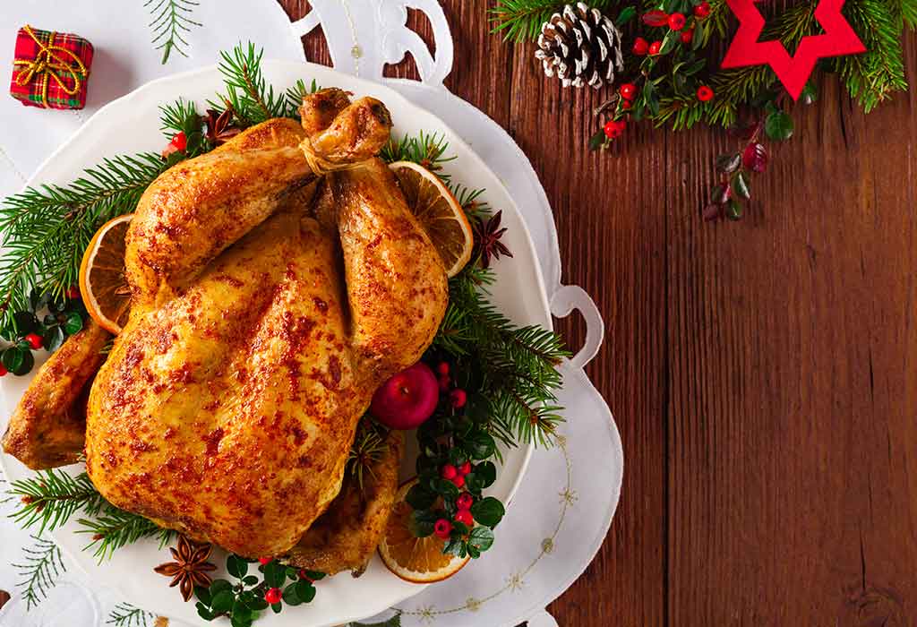 Herb-stuffed turkey
