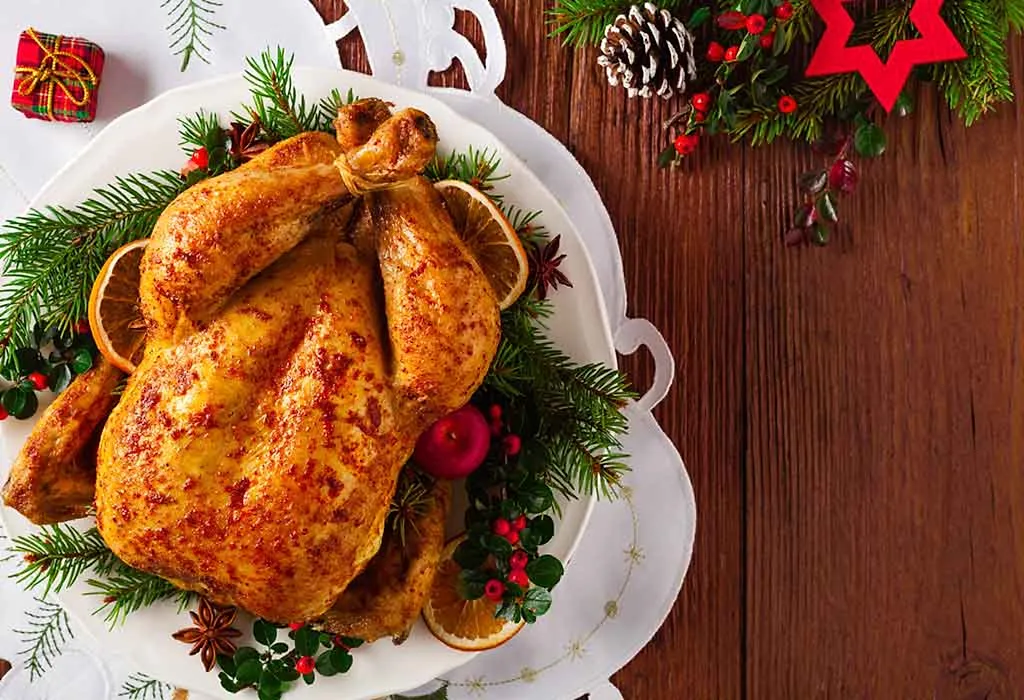 Herb-stuffed turkey
