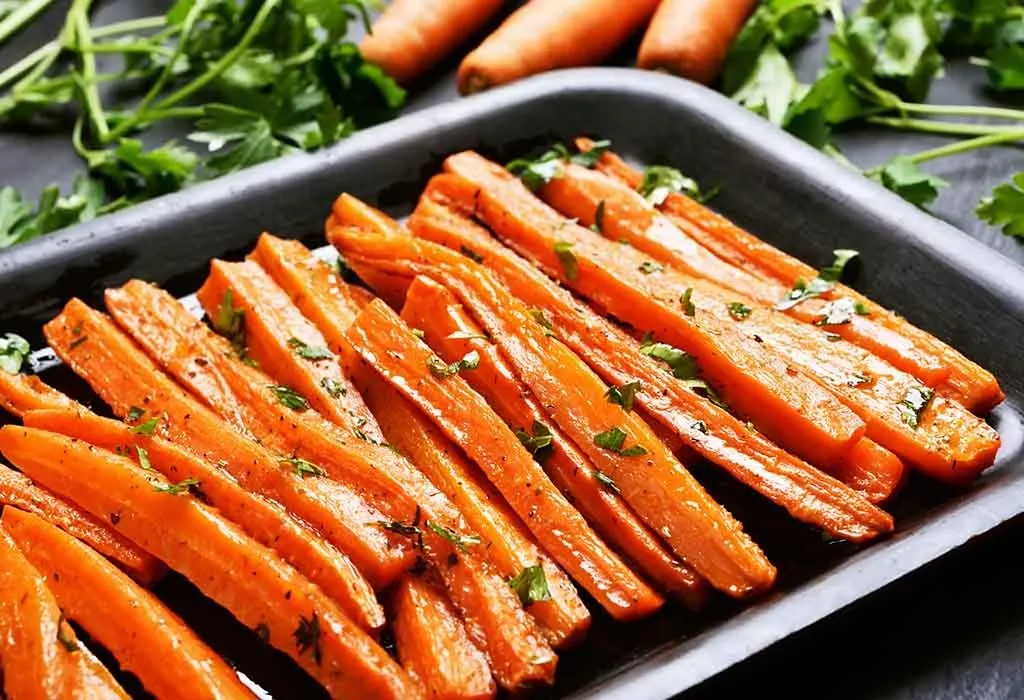 Orange-honey glazed carrots