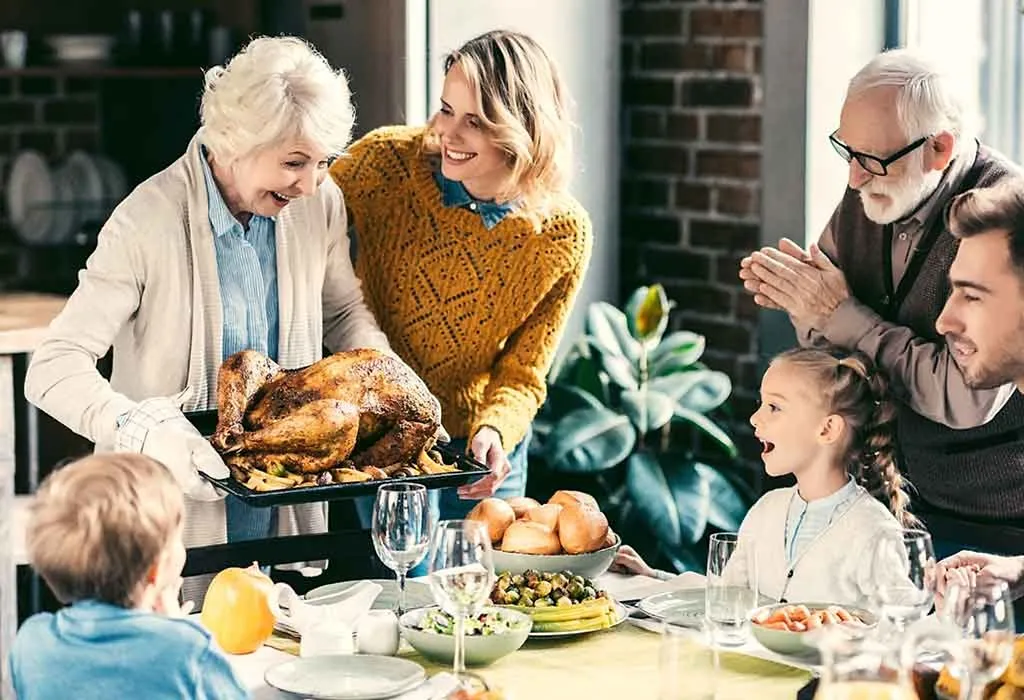 Family on Thanksgiving