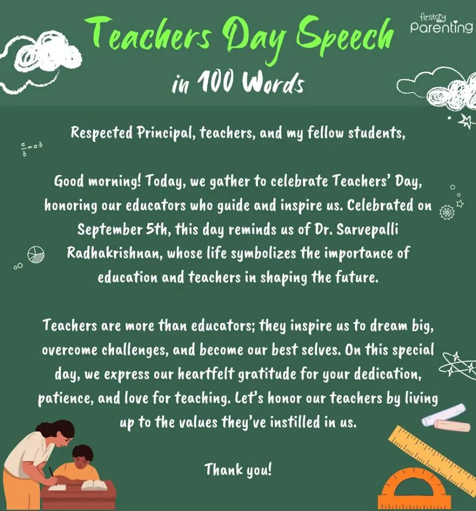 10 Best Teacher's Day Speech Ideas For Kids