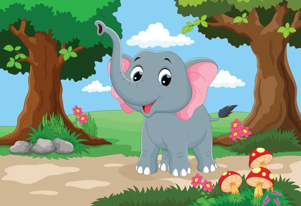 The Elephant and Her Friends story