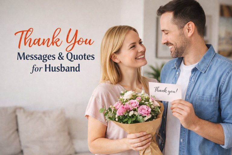 120+ Thank You Messages & Quotes for Husband