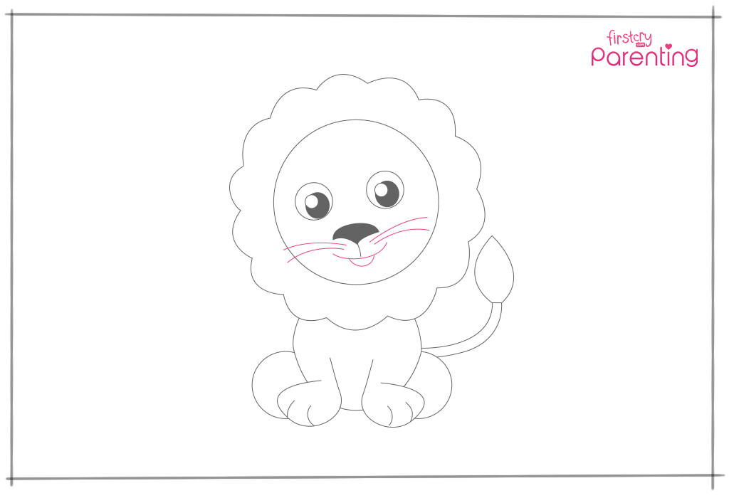 How to Draw a Lion Step 11