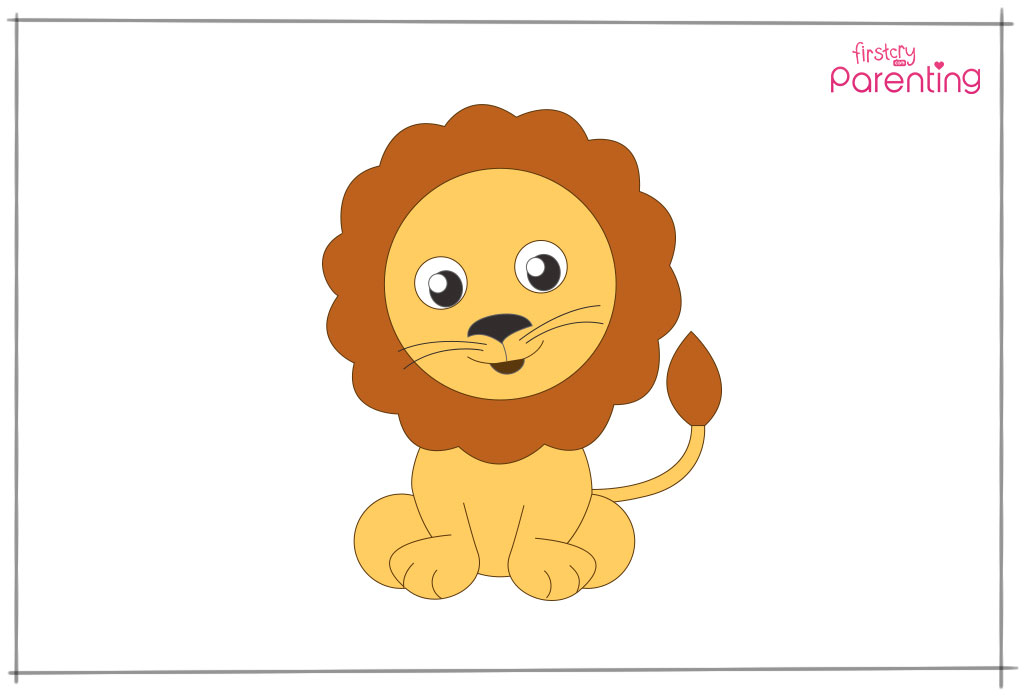 How to Draw a Lion Step 13