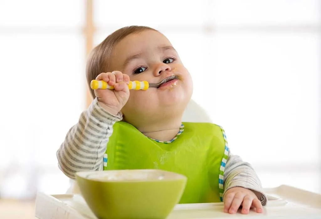 baby eating independently