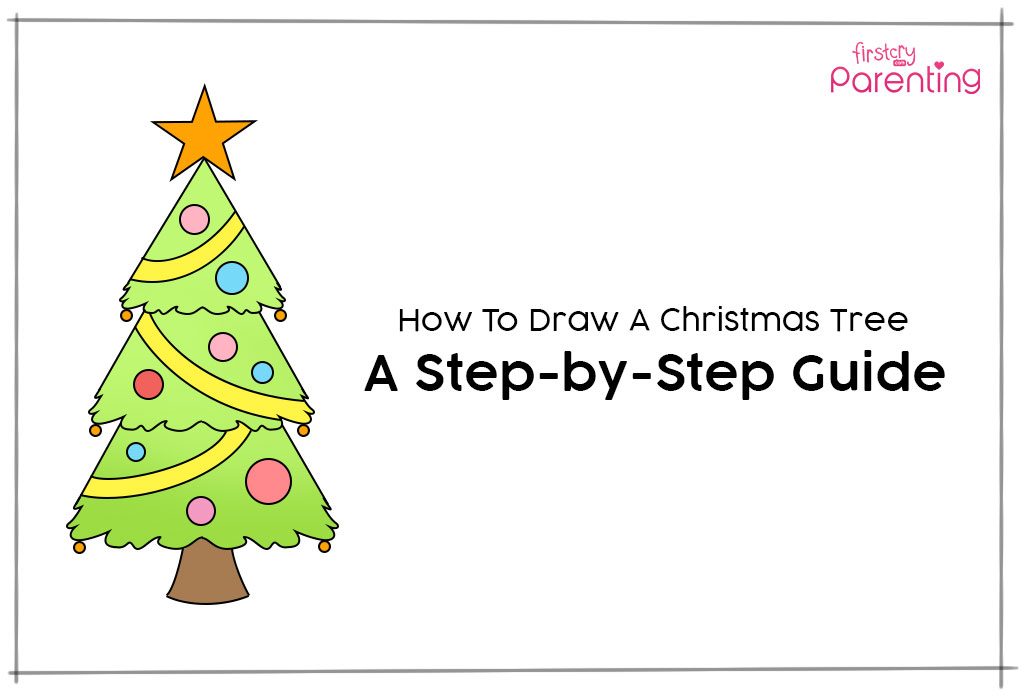 How to Draw a Christmas Tree for Kids