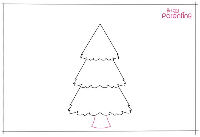 Step 7: Draw some lights on the tree.