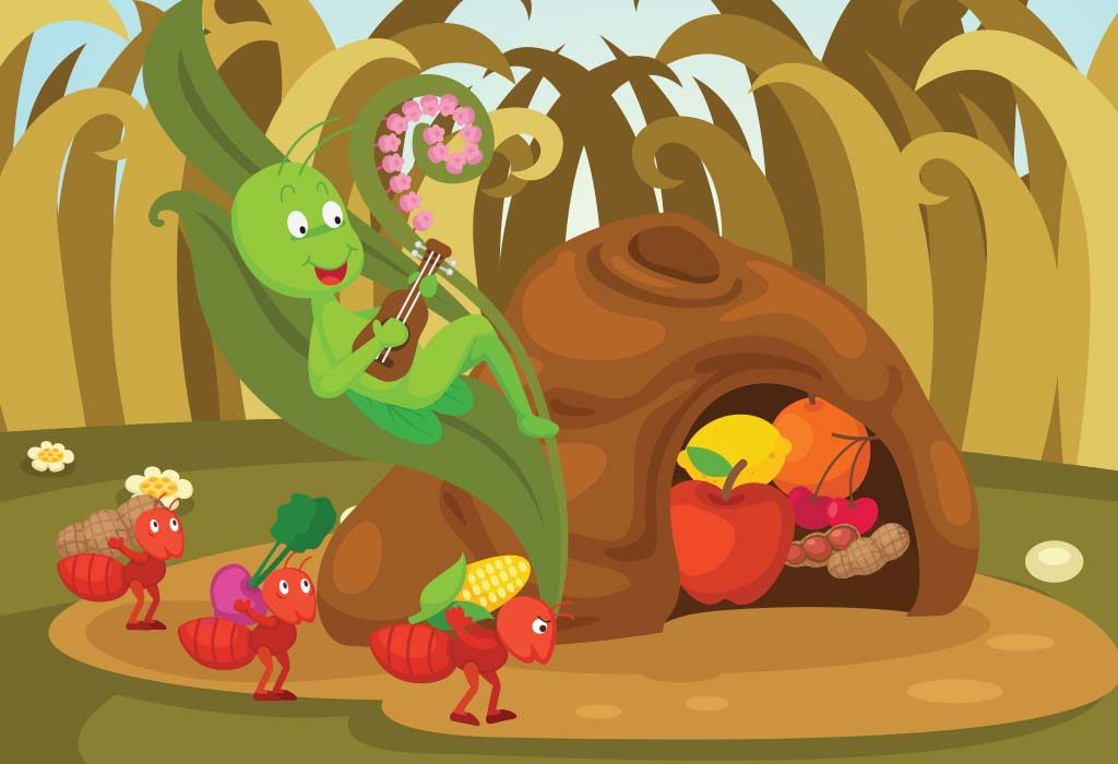 Nhấn vào ảnh để phóng to The Ant and the Grasshopper story
