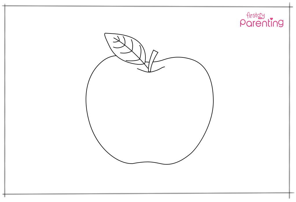 How to Draw an Apple for Kids - How to Draw Easy
