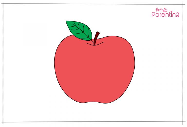 How to Draw An Apple for Kids - A Step By Step Guide With Pictures