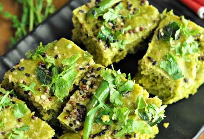 Besan Palak Dhokla Recipe Besan Palak Dhokla Recipe