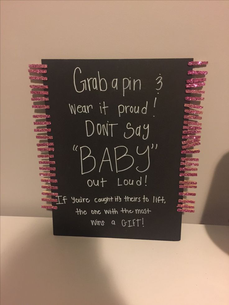 Don't Say Baby Coed Baby Shower Game