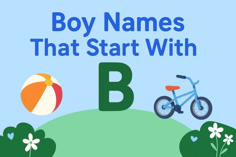 500+ Boy Names That Start With B