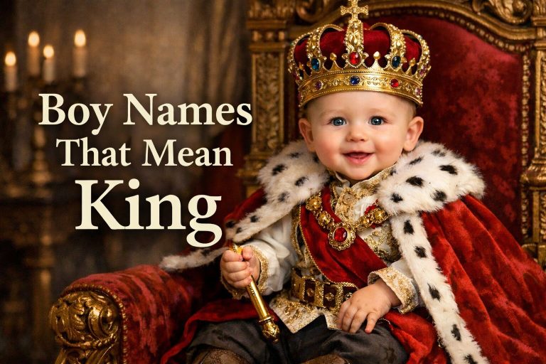 100 Boy Names That Mean King
