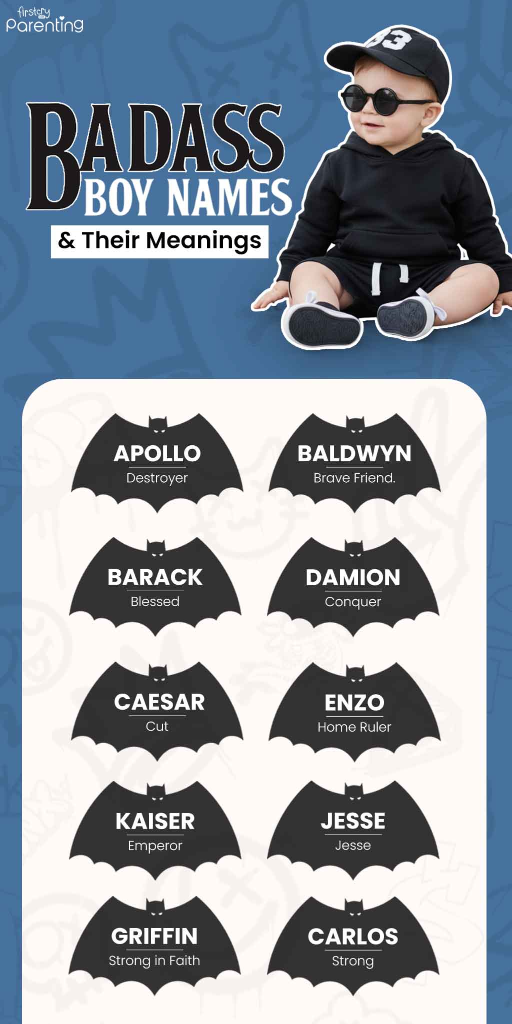 Infographic: Badass Boy Names & Their Meanings