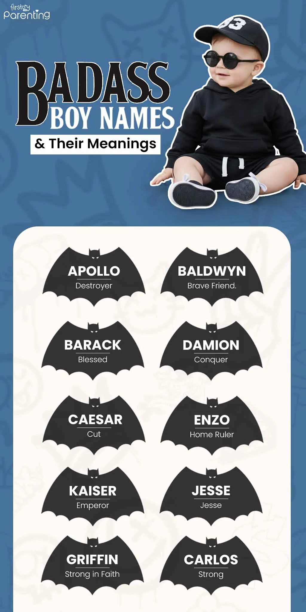 Infographic: Badass Boy Names & Their Meanings
