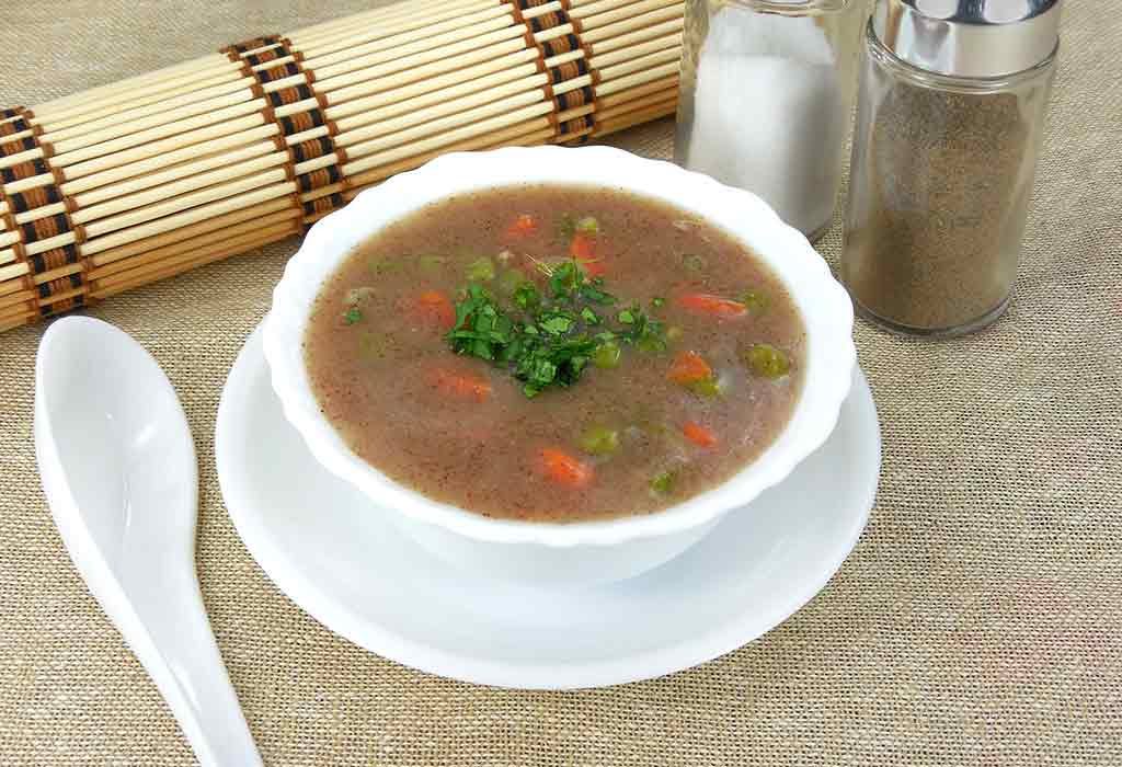 Ragi Whole Moong Soup Recipe