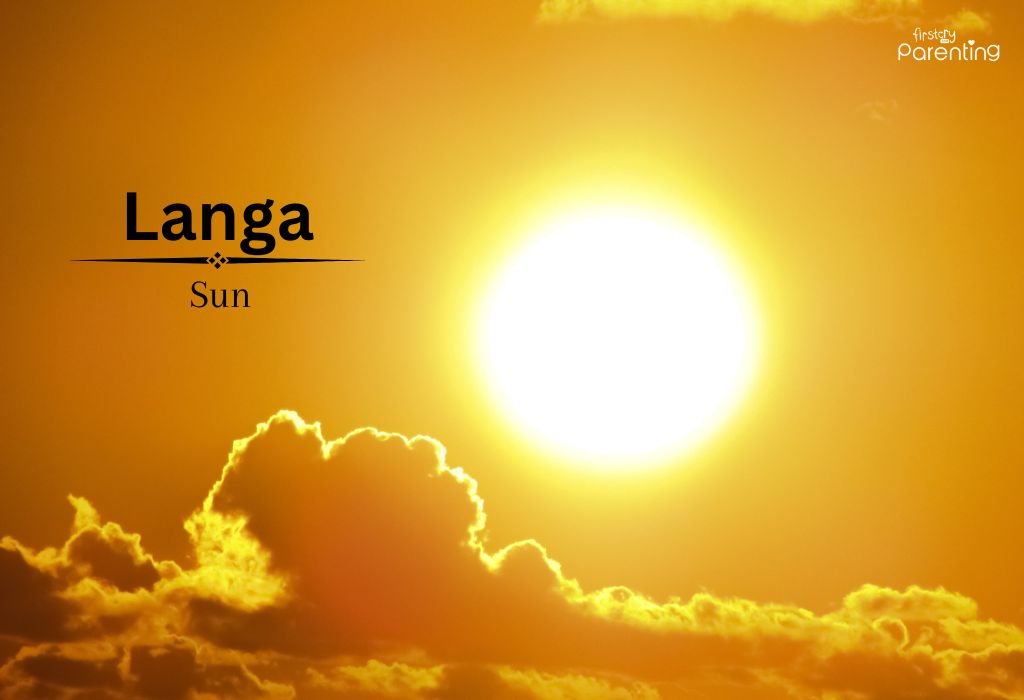 Langa - Names That Mean Fire for Boys