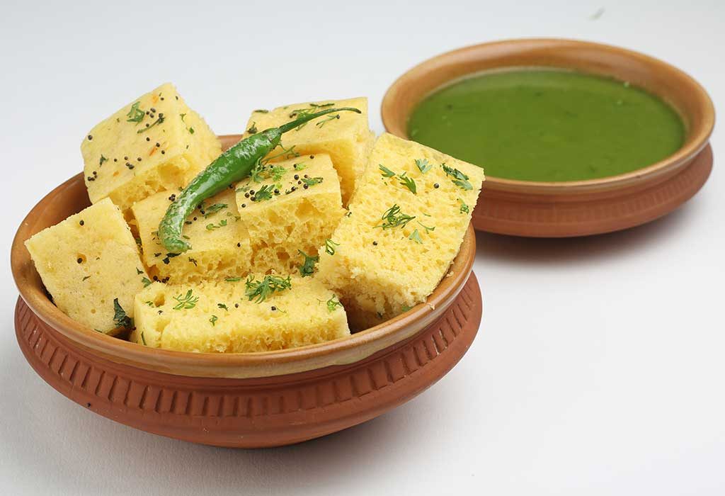 Dhokla with Green Chutney Recipe