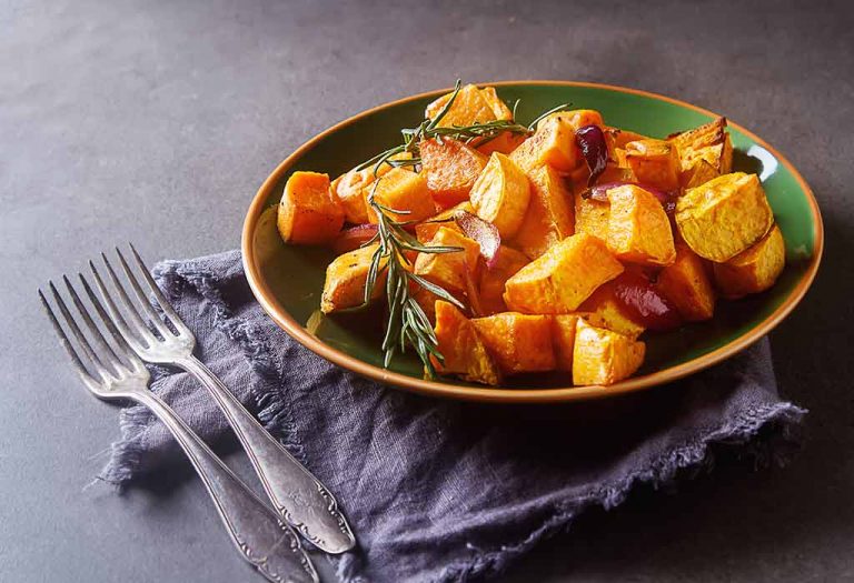 Grilled Sweet Potato Cubes Recipe