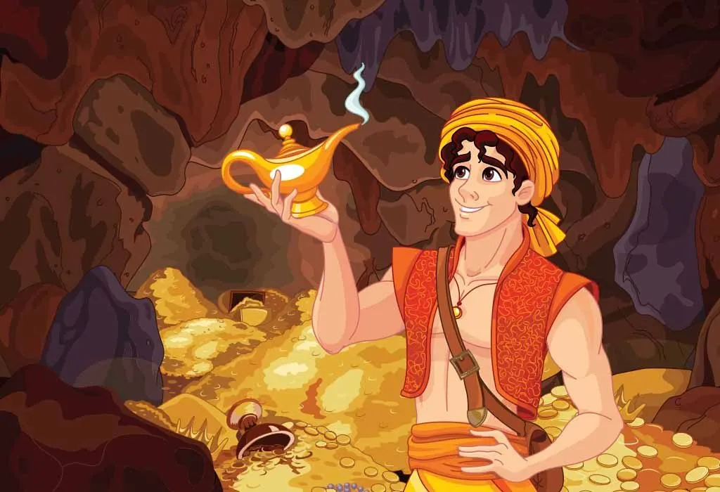 The Famous Story of Aladdin and The Magical Lamp for Kids