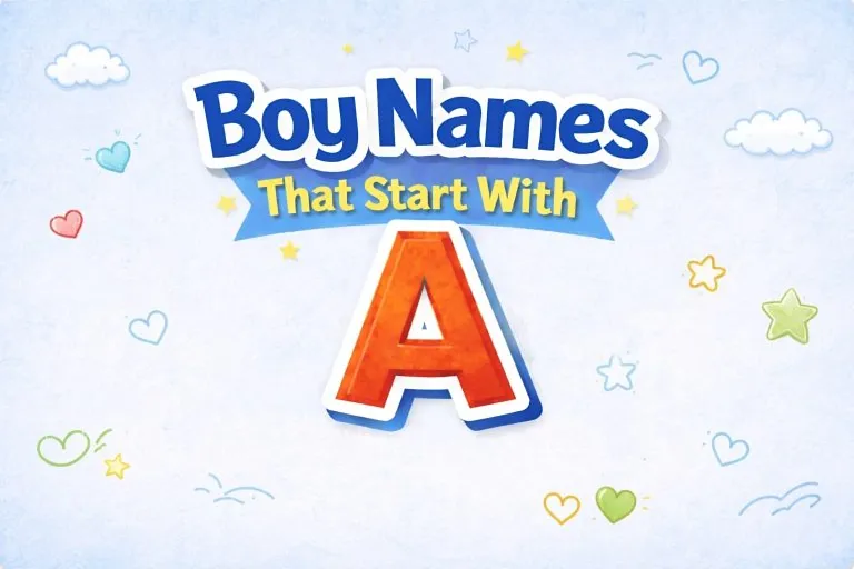 500+ Boy Names That Start With A