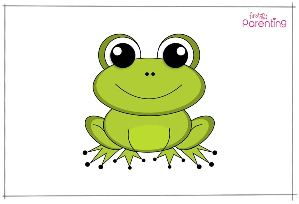 frog drawing for kids