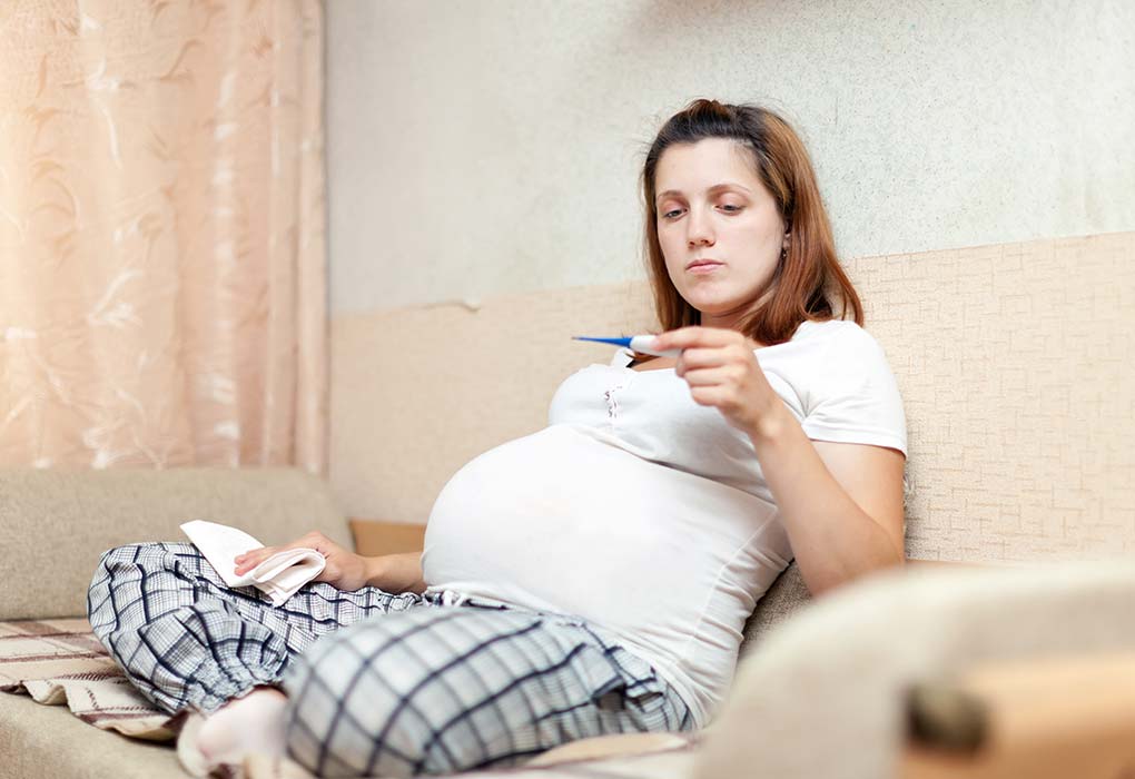 A pregnant woman with fever
