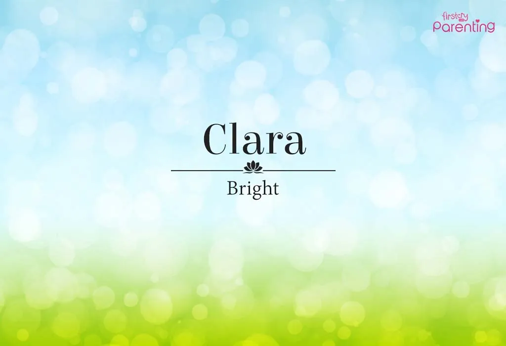 Clara - Swedish Girl Names & Their Meanings