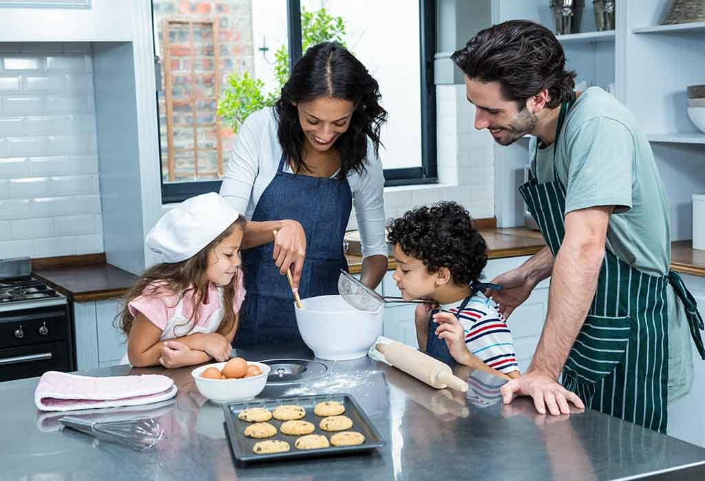 Family Cooking Together