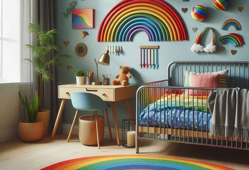 Rainbow Theme Baby Room Décor 