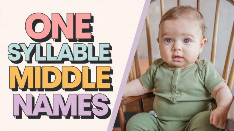 100+ One Syllable Middle Names for Girls and Boys