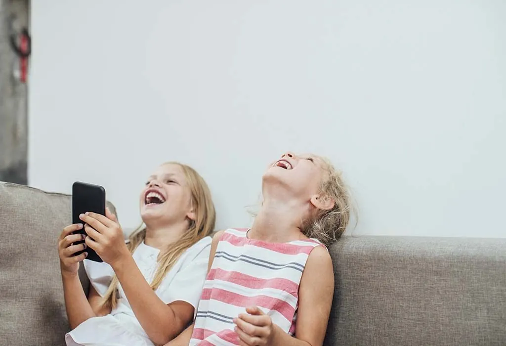 kids laughing