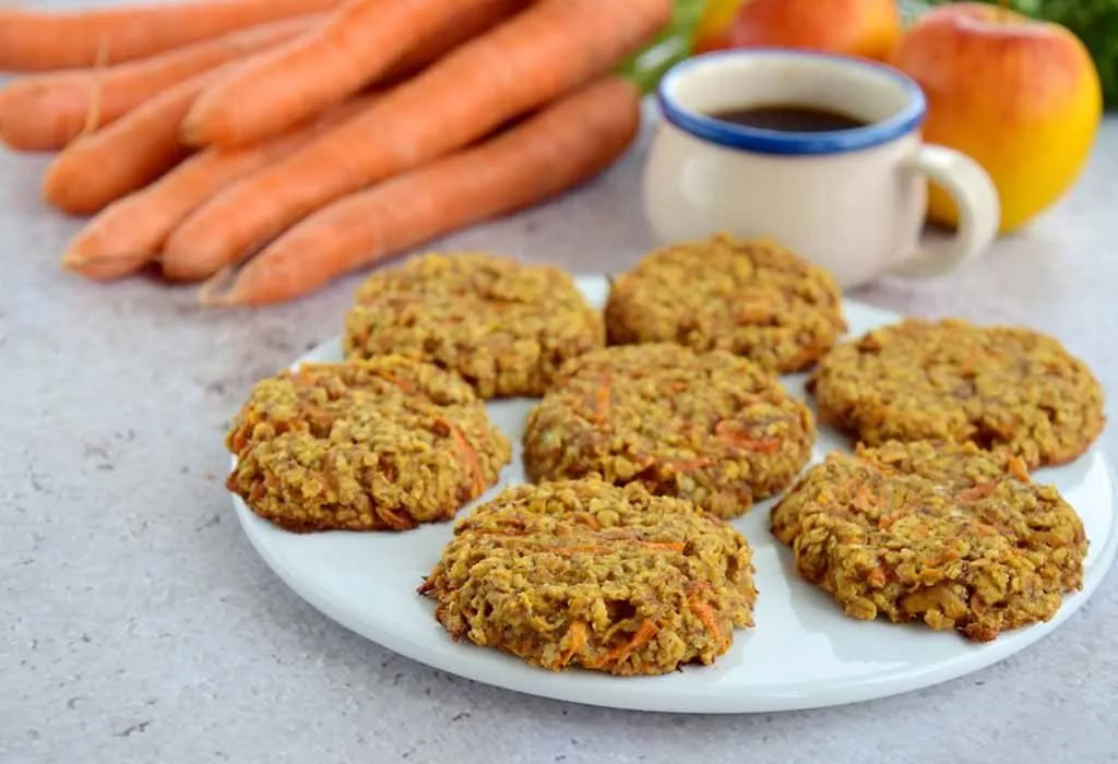 Apple and carrot cookies