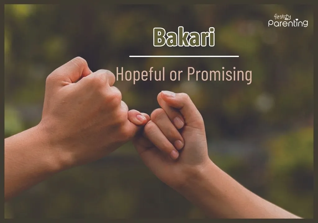 Bakari - Names That Mean Hope for Girls and Boys