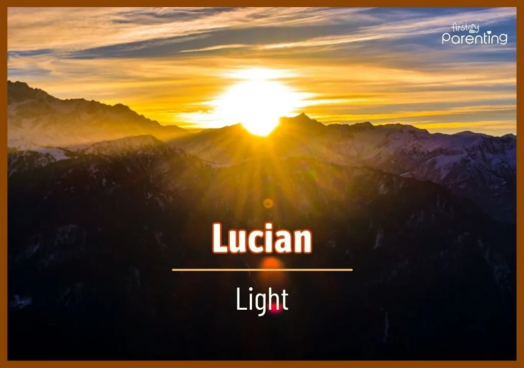 Lucian - Names That Mean Hope for Girls and Boys