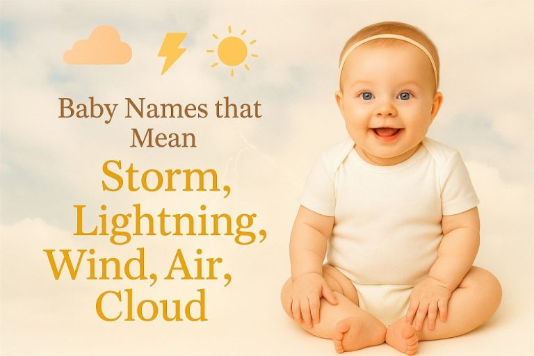 100 Names That Mean “Storm, Wind, Lightning, Air, Rain, Cloud Or Sky