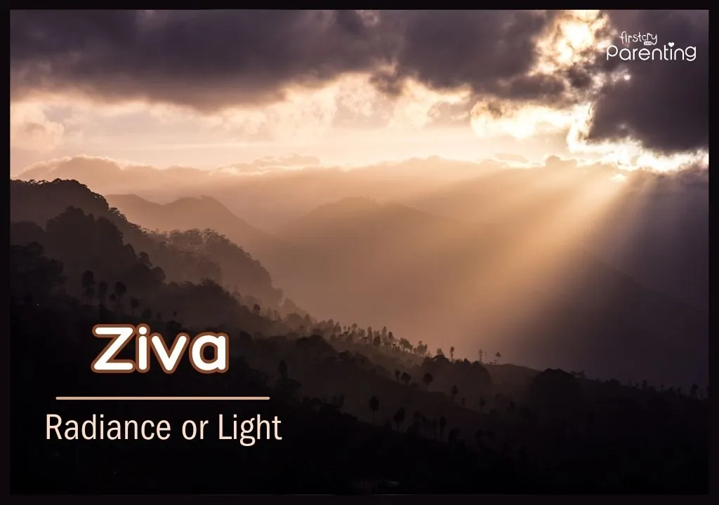 Ziva - Girl Names That Mean Light