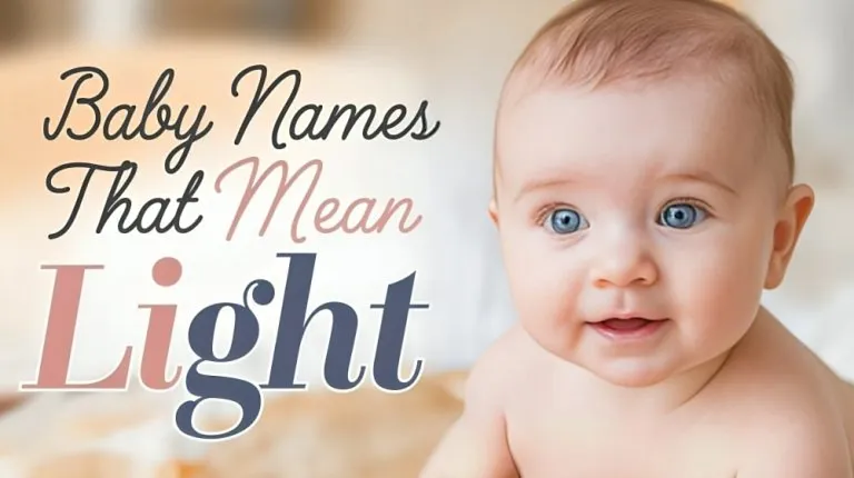 150 Baby Names That Mean Light