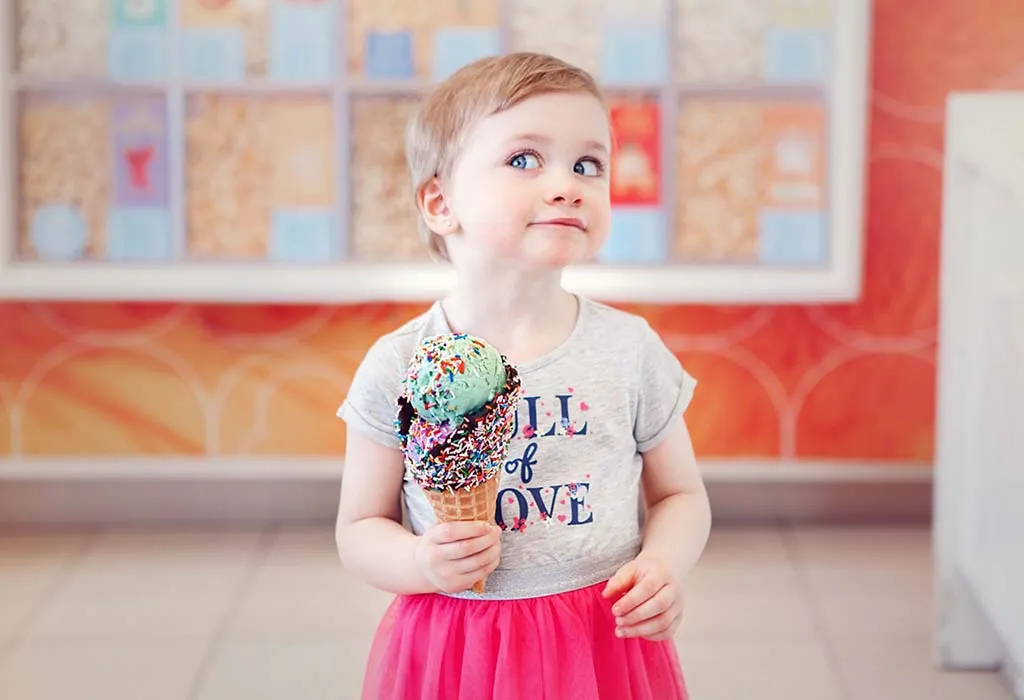 Baby eating ice cream Baby eating ice cream