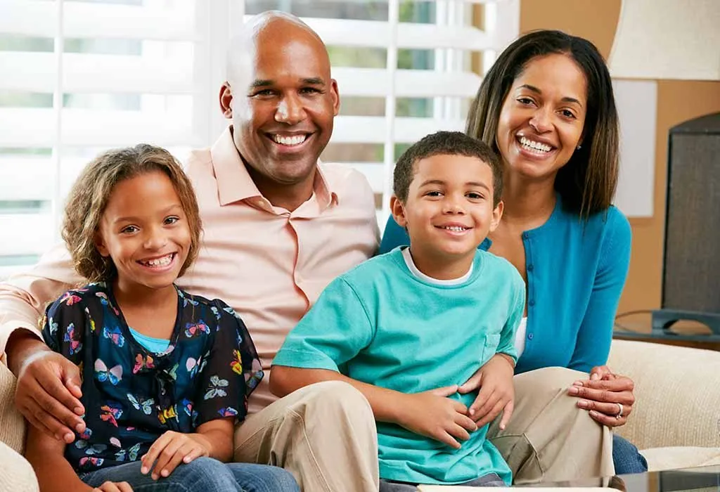 mid angle family portrait