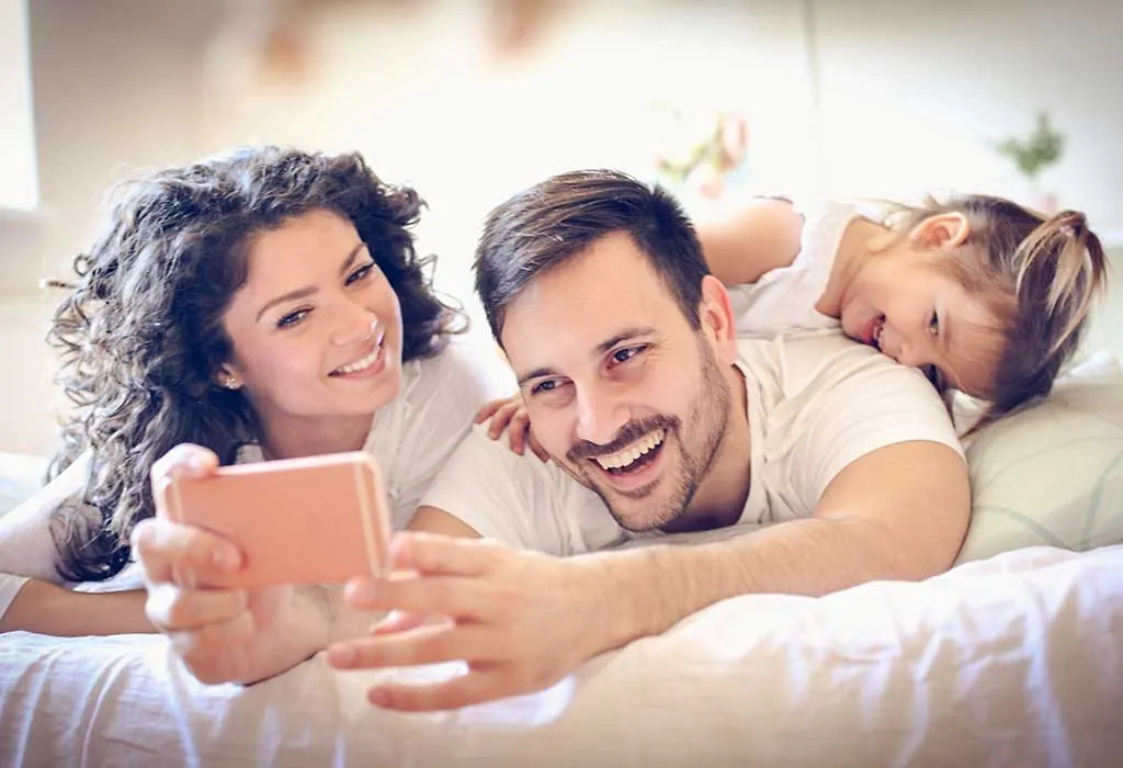 family photo taken in the appropriate light